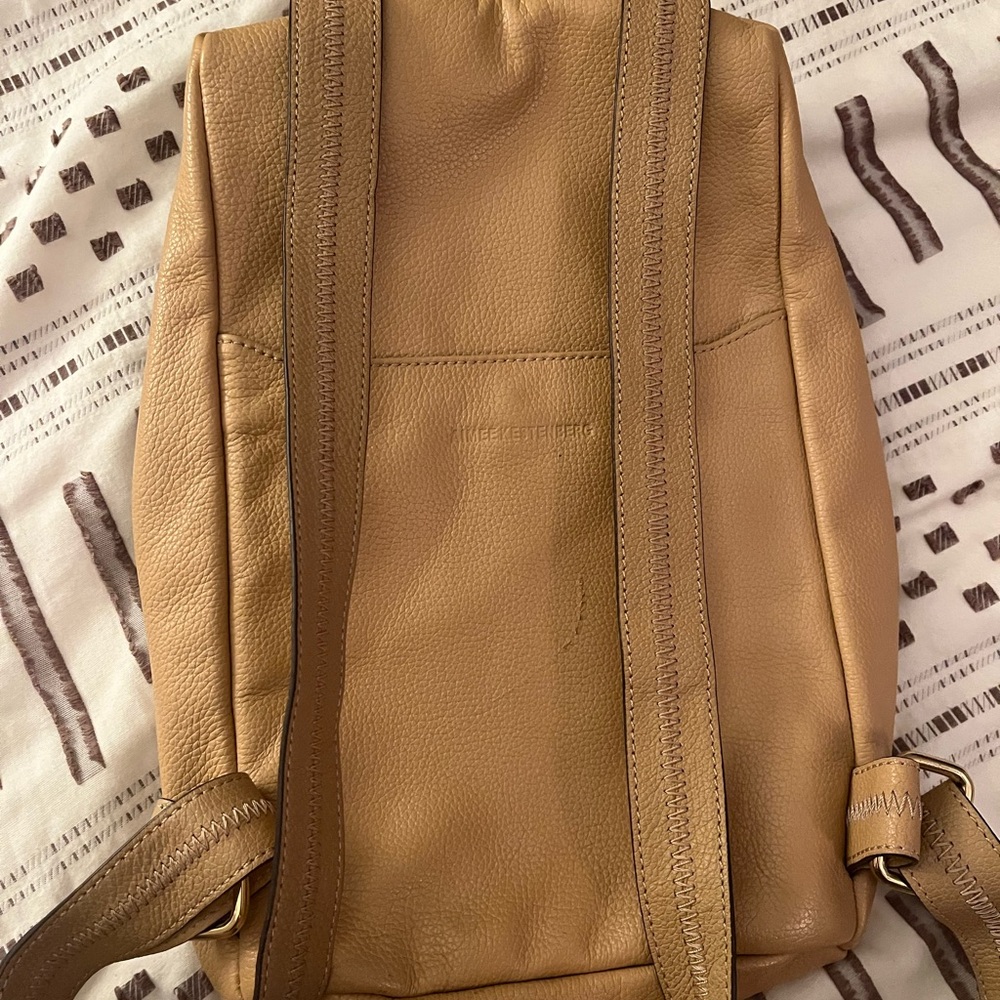 Aimee Kestenberg Tan Leather Backpack - Picture 3 of 4